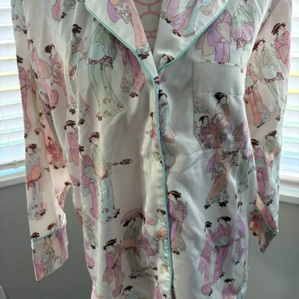Natori Geisha Print Pajama Top